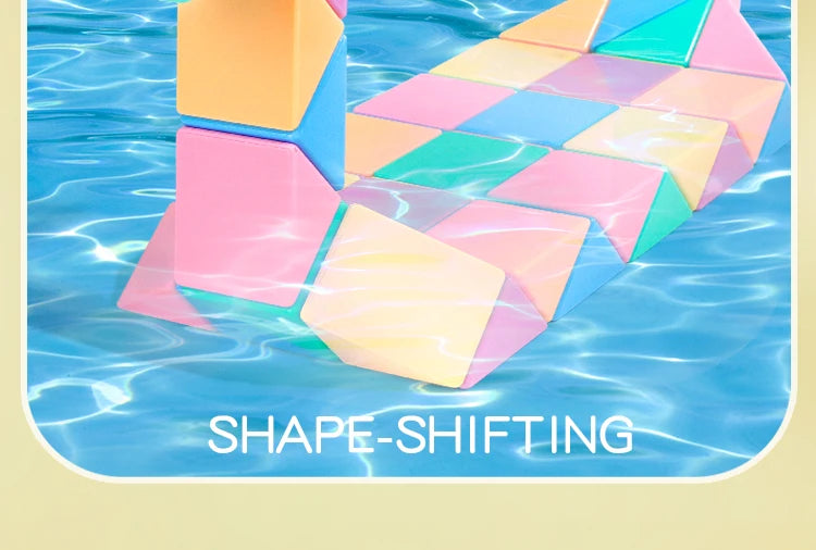 3D Puzzle Fidget Toys Transformable Cube Kid Education Toys Cubo Magico 24-72 Segments Magic Rule Snake Speed Cubes Toys for Kid