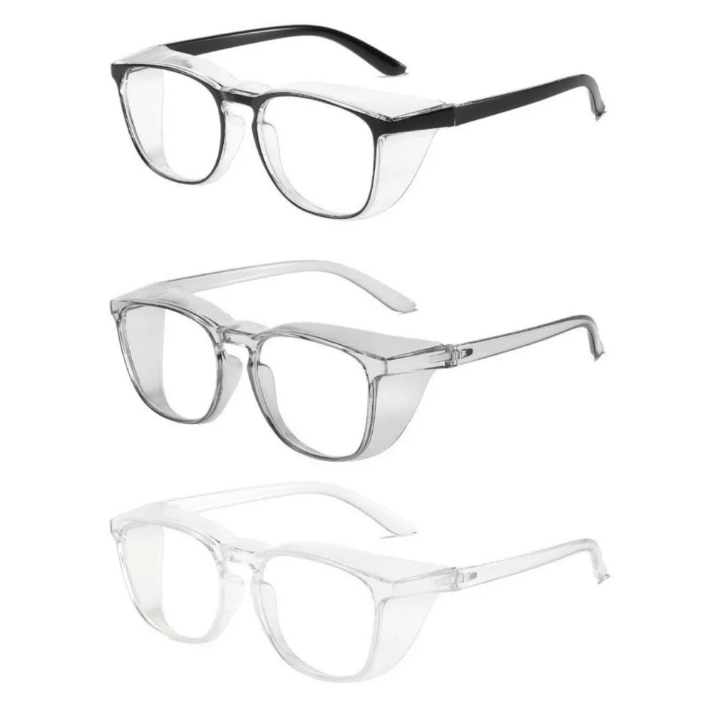 3PCS Safety Goggles Eye Protection Anti-fog Wind Dust Sand Glasses Pollen-proof Anti Blue Light Eyewear
