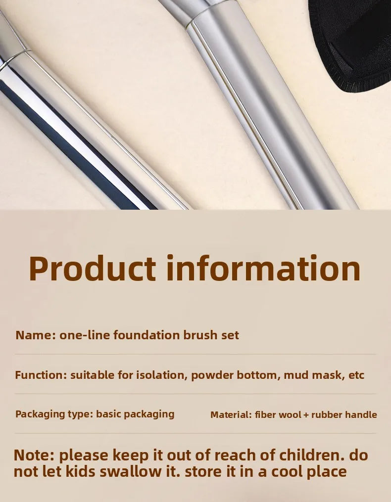 Ultra Thin Foundation Brush Makeup Mixing Palette with Spatula Flat Face Contour Brush Cosmetic Puff Blender Beauty Makeup Tools