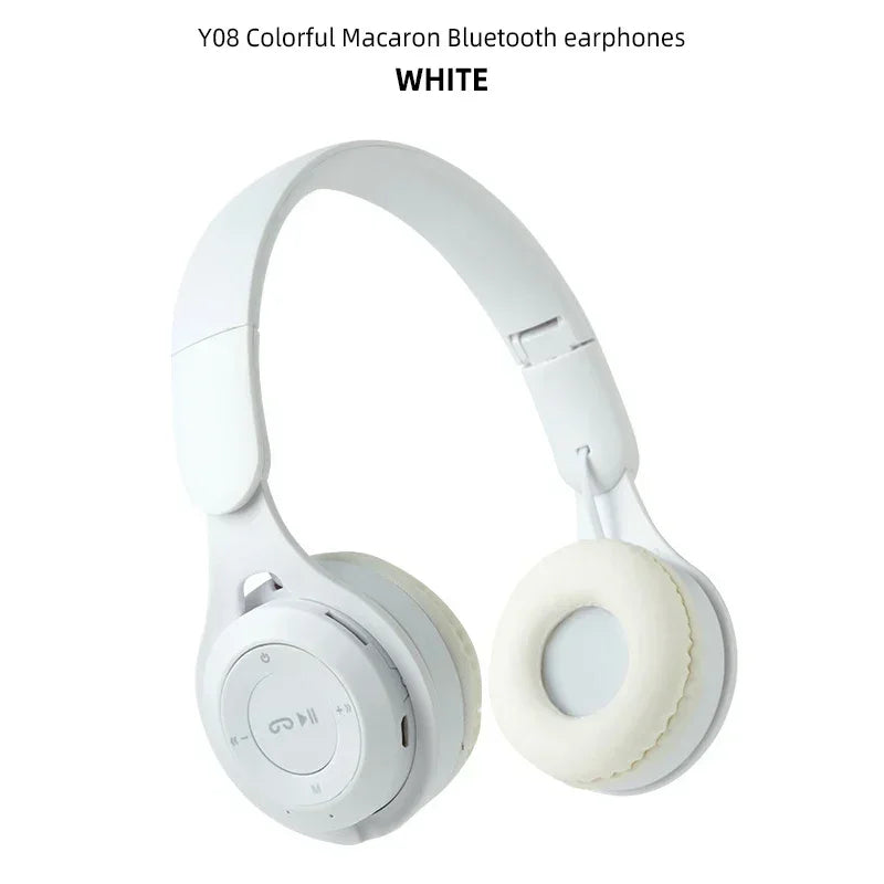 Headphones Kids Wireless Bluetooth Earphones Stereo Foldable Helmets Gaming Headsets Over-ear Headphones for Android ios Music