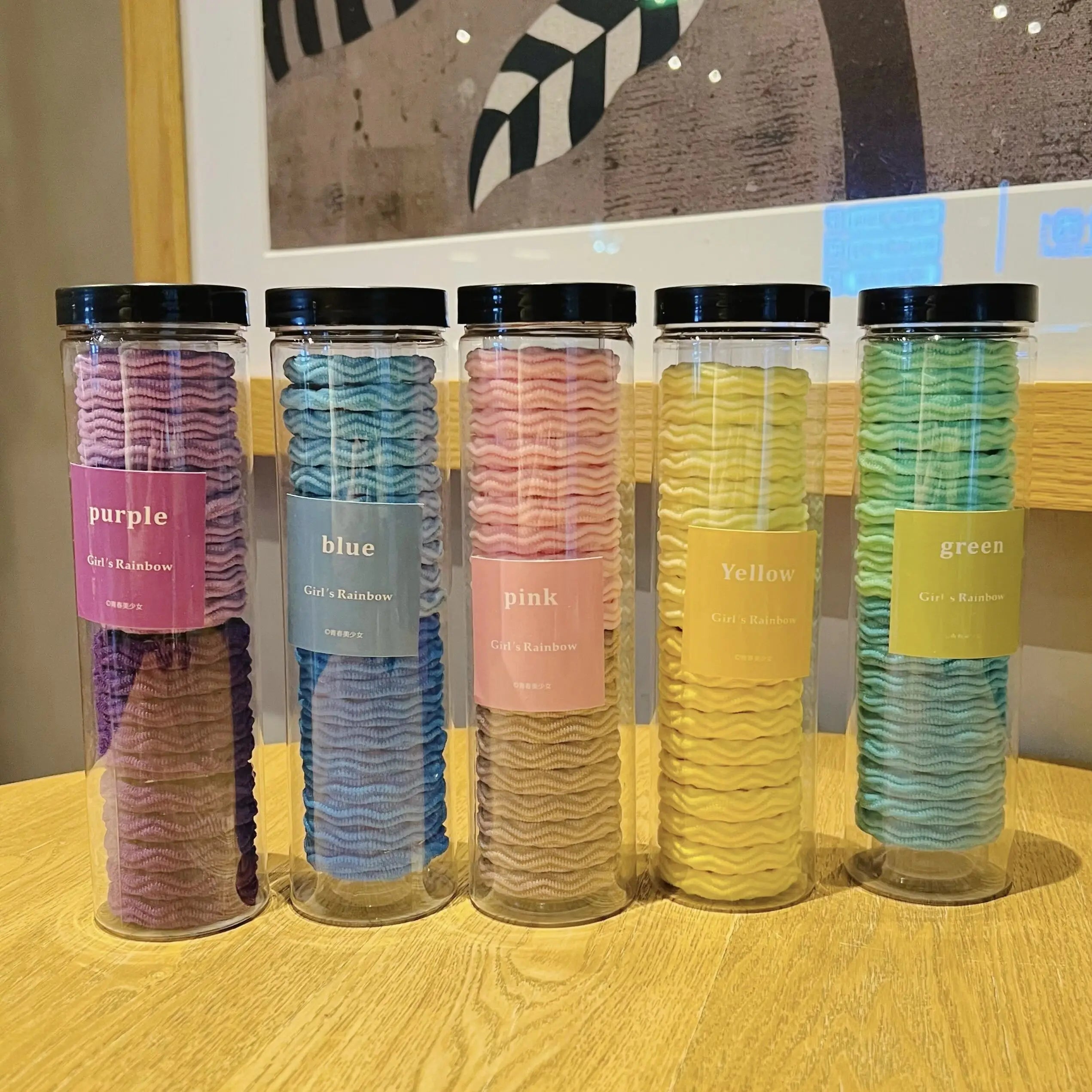 20Pcs High Elasticity Hair String Fashionable Sports Hair Loop All Season Hair String Packaging As Shown In The Picture