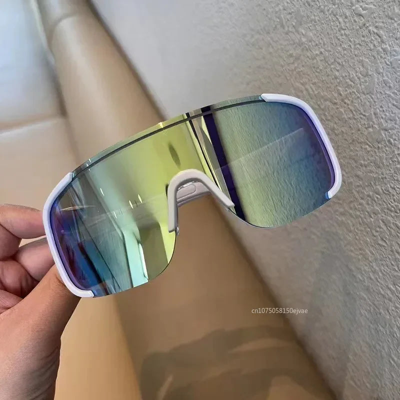 Cycling Sunglasses Retro-Reflective Sheeting Lens Road Riding Sport Glasses Windproof Glasses for Men Women Sunglasses Women