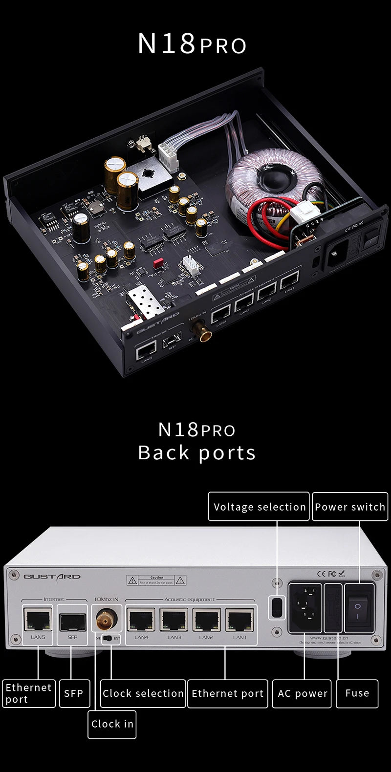 Gustard N18 N18pro SFP Gigabit Optical Module 1Meter LC-LC Fiber Optical Cable For Network Ethernet Switch SFP+10M/100M/1000M