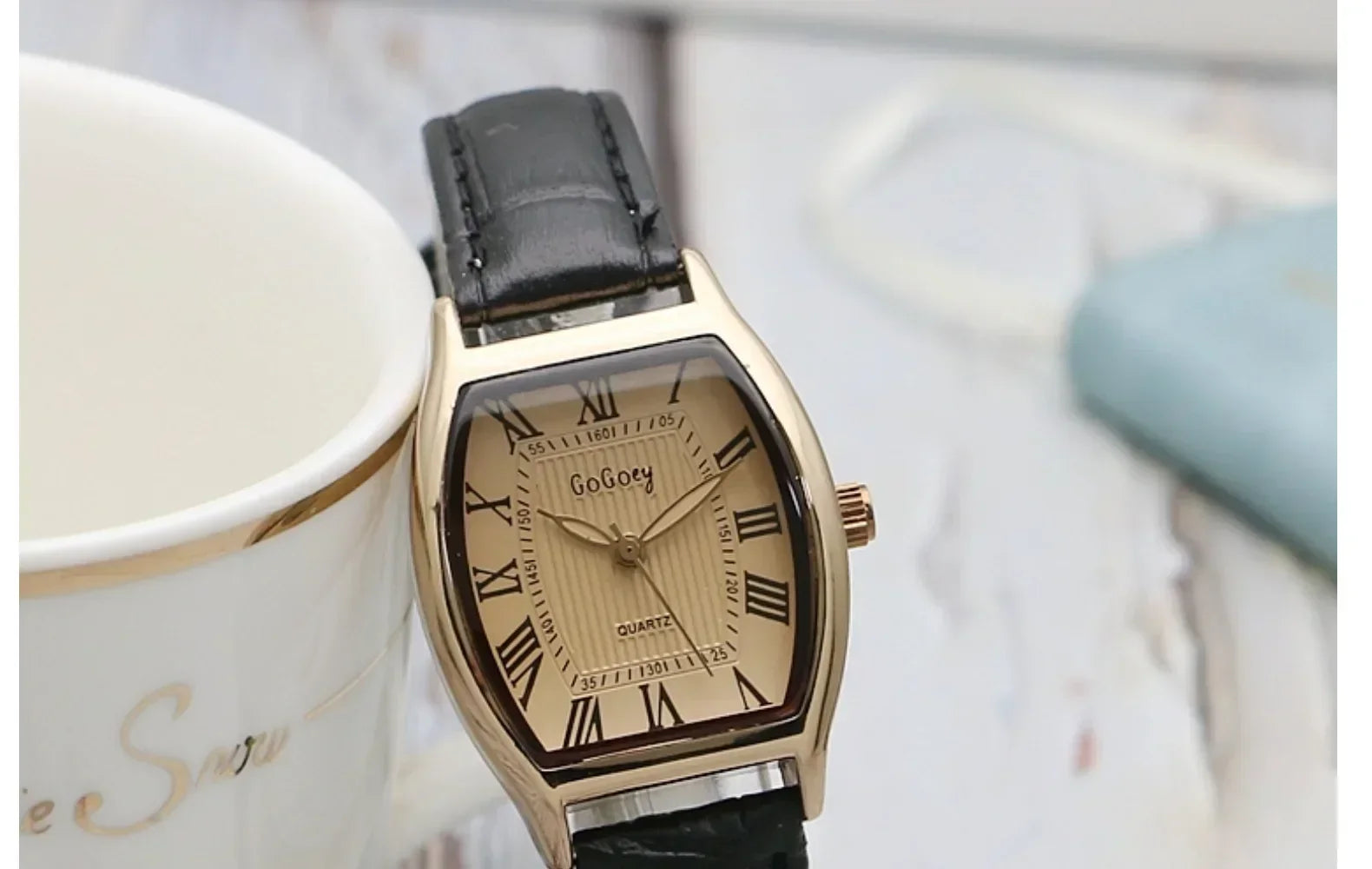 Watch for Women Small Ladies Wristwatches Brown Retro Vintage Leather Bracelet Watch Black Quartz Wristwatches Reloj Mujer