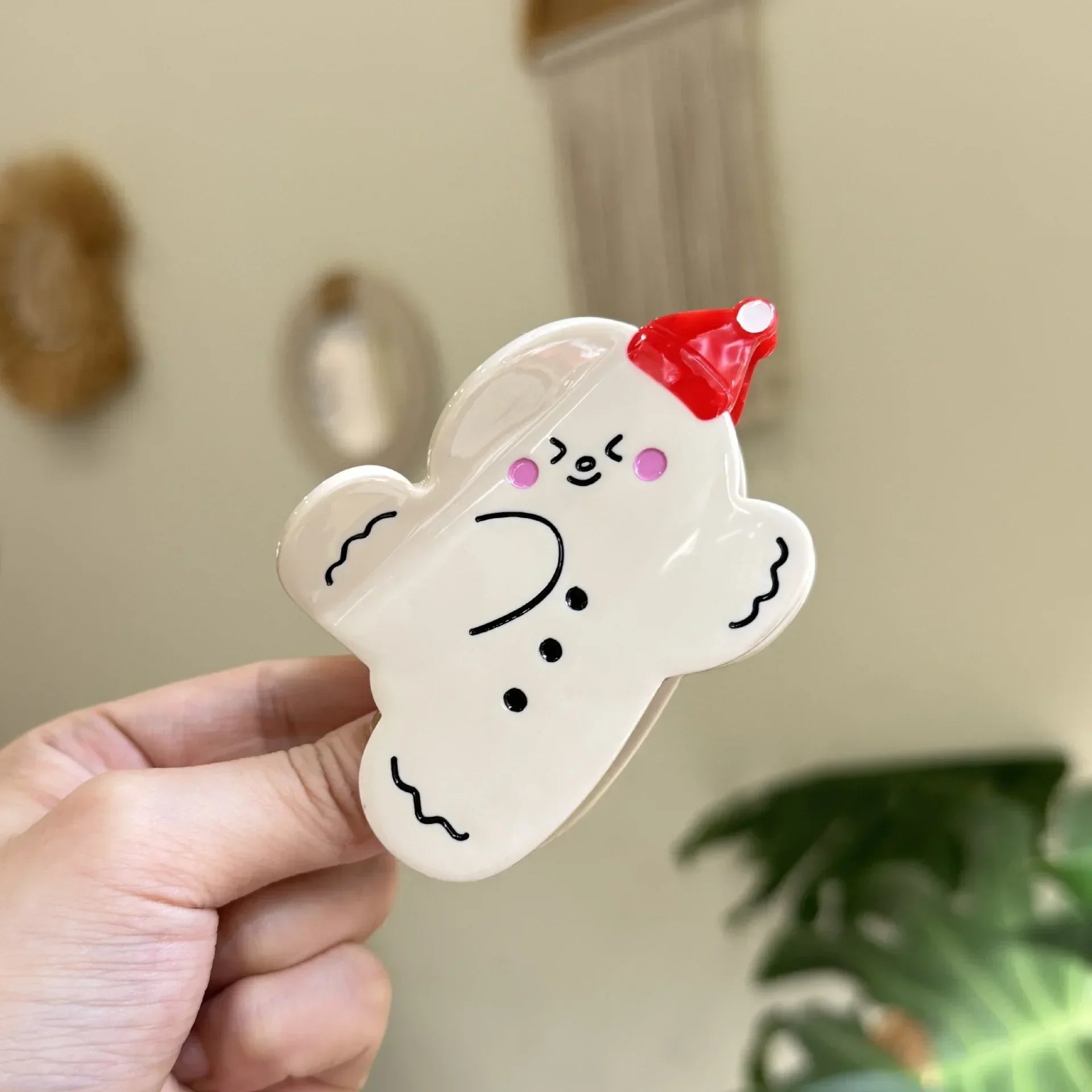 2025 NEW Winter Christmas Series Hair Claw Acetate Claw Clips Rhinestone Snowflake Hair Clips Hair Accessories for Women Girls