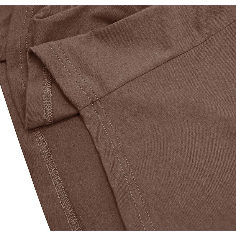 Men's Short-sleeved T-shirts for Sports and Fitness American-style Henley Shirt Hooded Top