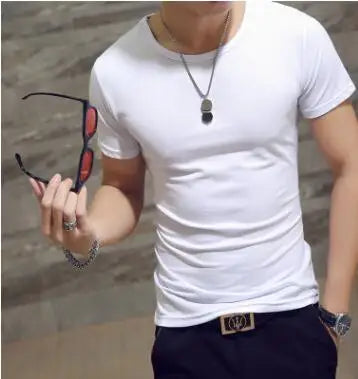 New Top Tees Man T Shirt Fitness T-shirts Mens V Neck Man T-shirt for Male Tshirts 4XL Plus Size Oversized T Shirt  Men Clothing