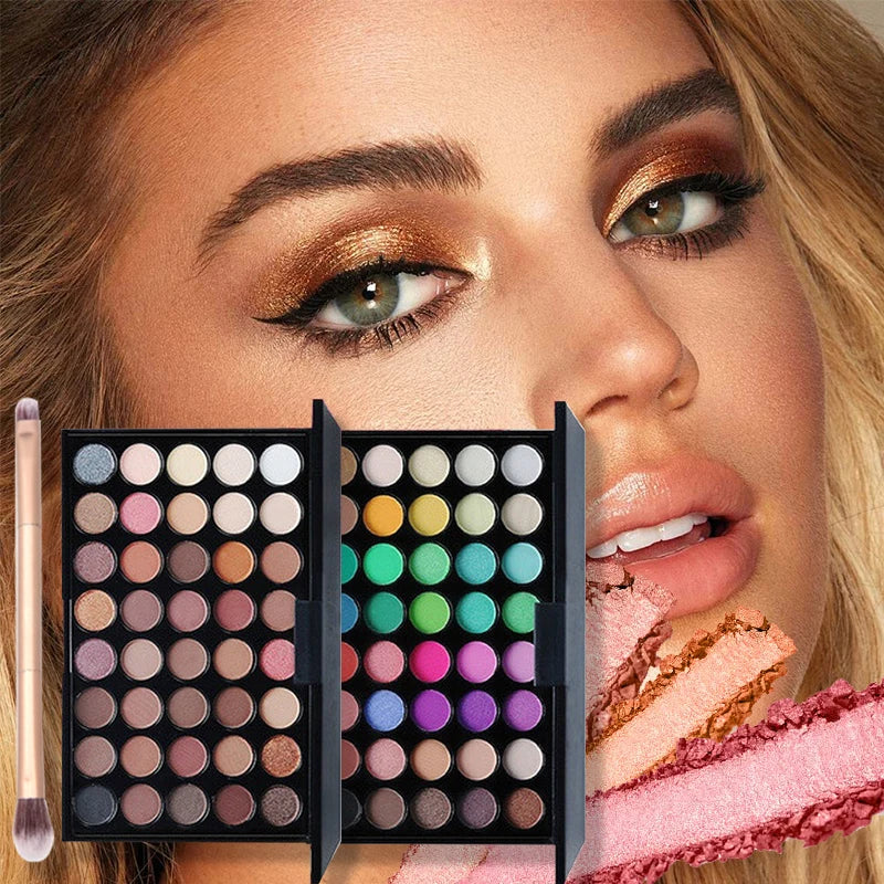 MakeUp Tools 40/74/78 Colors Eyeshadow palette Matte Waterproof Long Lasting Cosmetics makeup Kit Fashion All In One Makeup Gift