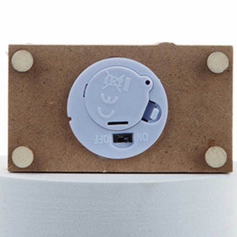 Christmas Ornaments Xmas LED Wooden House Glowing Santa Claus Wooden House Ornament For Party Home Desktop Decor