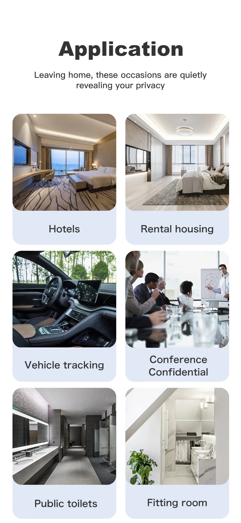 Hidden Camera Detector Anti-Spy Car GPS Tracker Listening Device Bug RF Wireless All Signal Scanner Gadget Security Protection