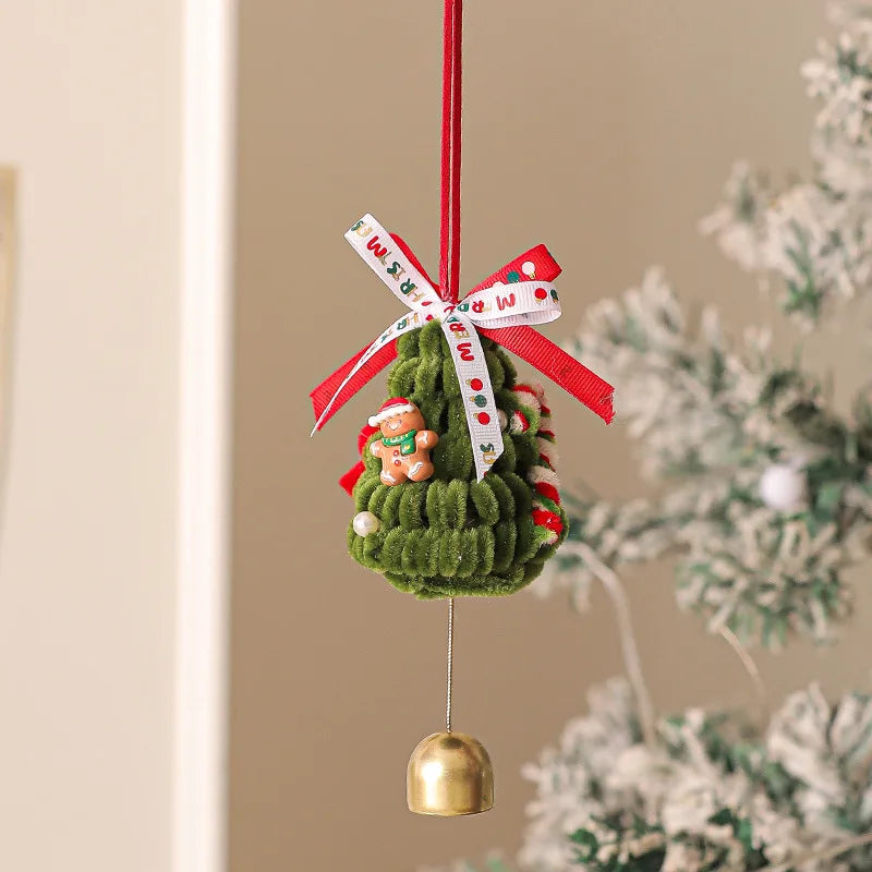 2026 Christmas Decorations Creative Twist Stick Xmas Tree Pendant Crafts Hanging Ornaments Door Hanging Garland Xmas Home Decor