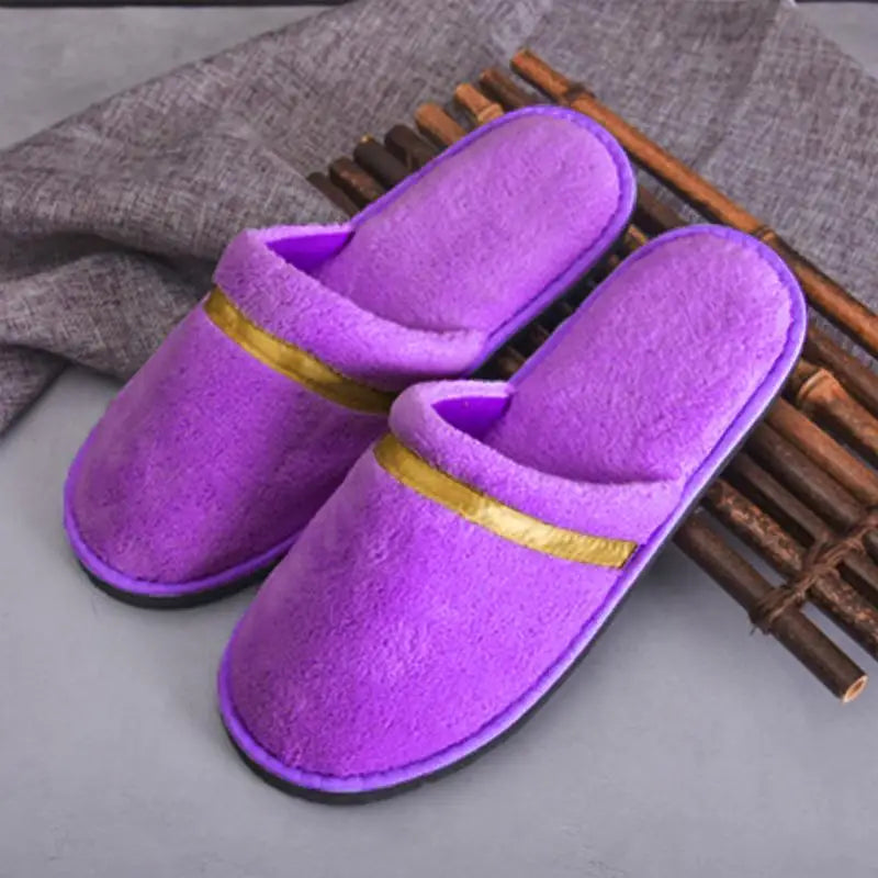 Women Indoor Slippers warm furry Home Slipper Winter Home shoes Women Men House Flat Closed Toe Slides for Bedroom Flip Flops