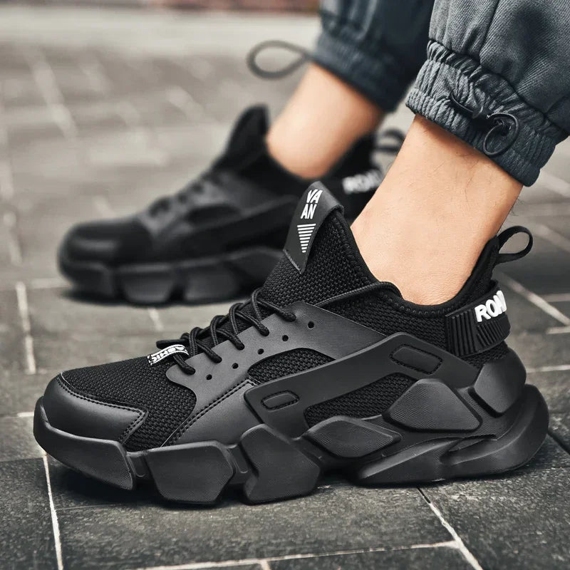 Sneakers for Men Autumn Breathable Casual Shoes Outdoor Lightweight Platform Fashion Elastic Socks Low Top Vulcanized Shoes 2024