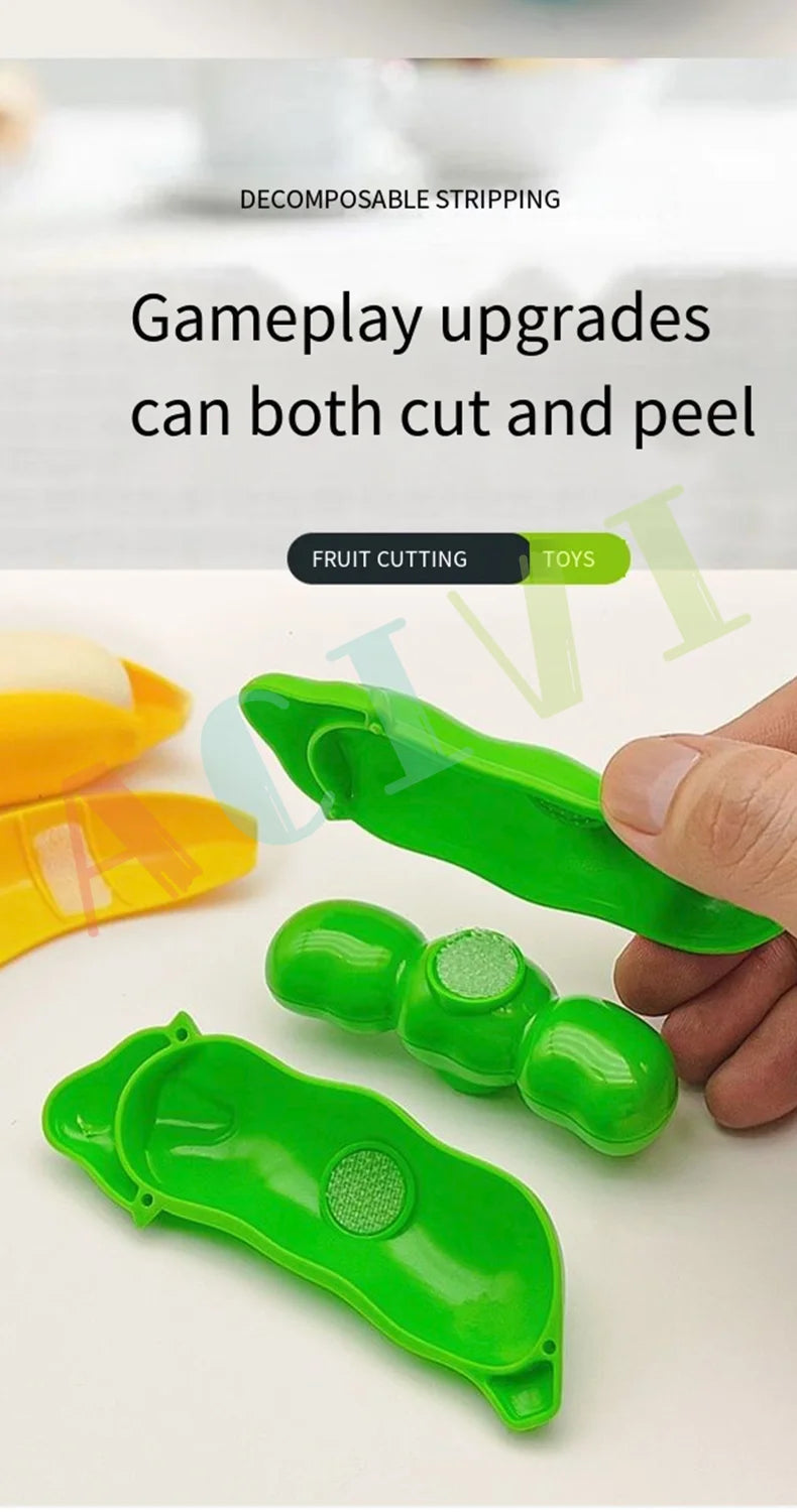 Kid Pretend Play Kitchen Fun Cutting Fruits and Vegetables Food Play House Set Puzzle Education Toys For Kids Boys Girls Gifts