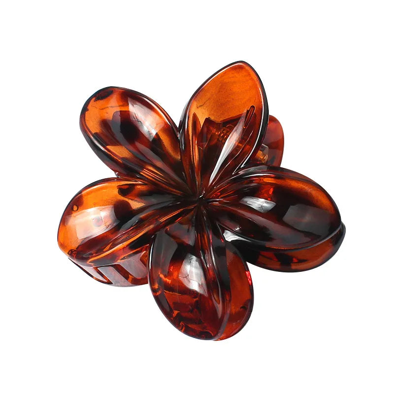 Women Fashion Flower Claw Clip Women Summer Beach Hawaiian Headwear Cute Preppy Stuff Female Hair Accessories for Four Seasons