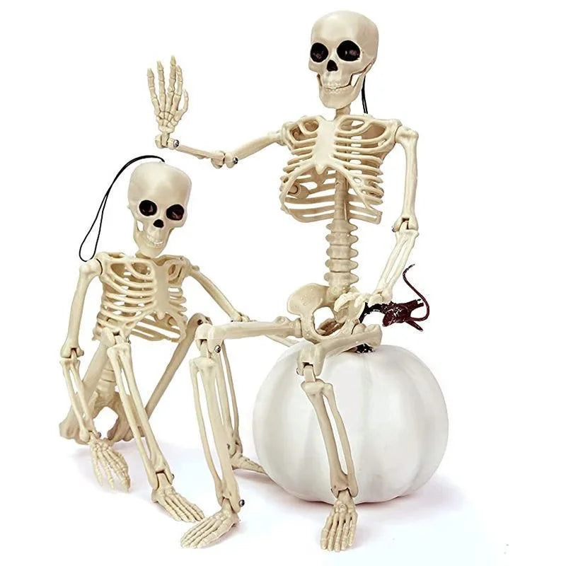 Halloween Human Skeleton 40CM Movable Skeleton, Human Skeleton Halloween Horror Decorations, Haunted House Horror Props