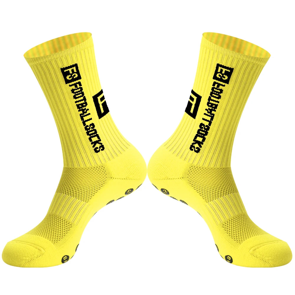 Men Women Sports FS Football Socks Silicone Non-Slip Grip Soccer Socks calcetas antideslizantes de futbol
