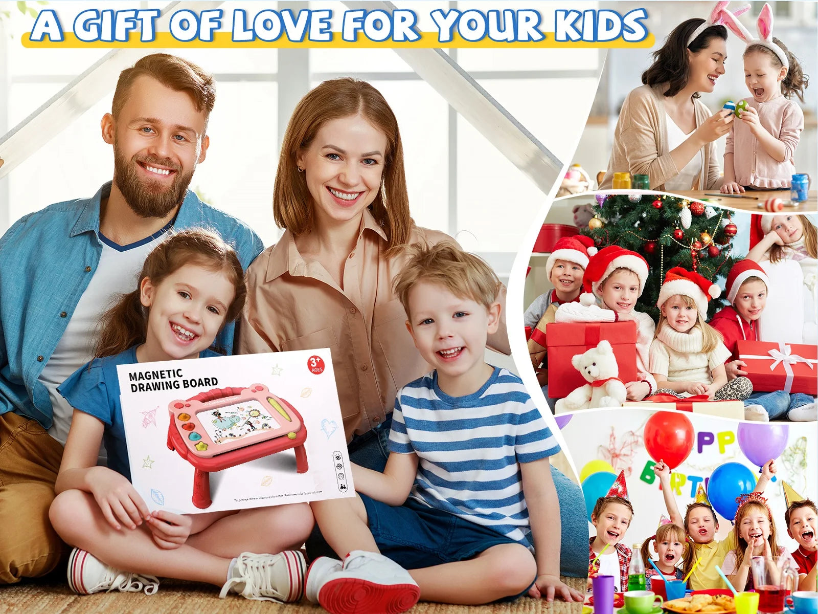 Kid Magnetic drawing board toys toddler graffiti board infant writing board suitable for boys and girls birthday Christmas gifts