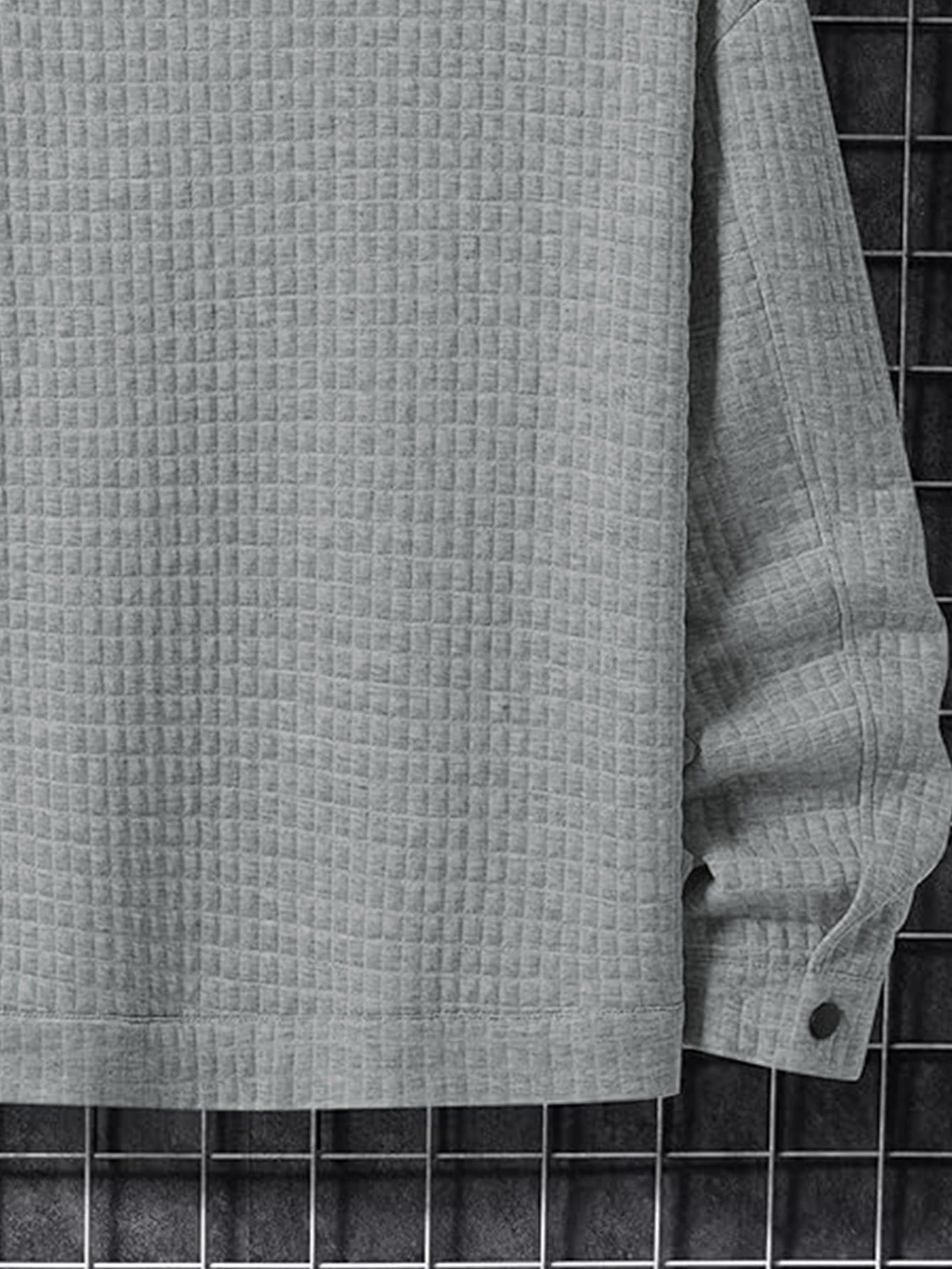 Men's Casual Plaid Jacket Coat Fashionable Outerwear Design Versatile Style Suitable for Leisure & Formal Occasions