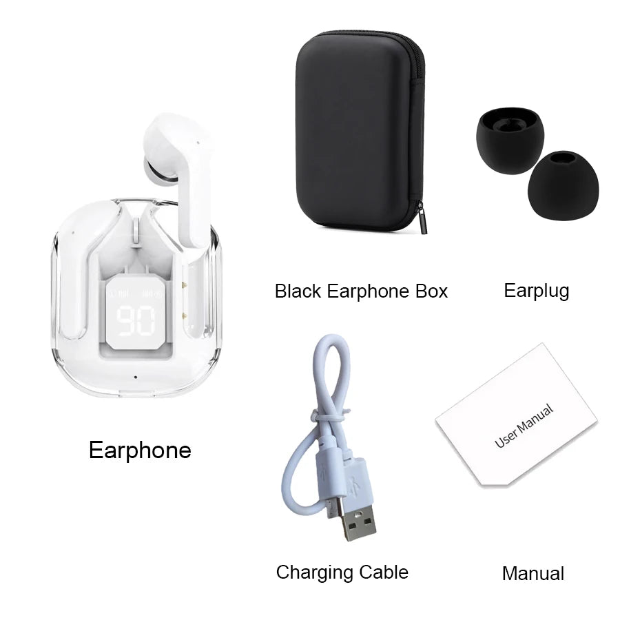 Air31 Tws Earpuds Wireless Bluetooth 5.0 Sport Gaming Headsets Noise Reduction Earbuds Mic Headphones with LED Display Earphones