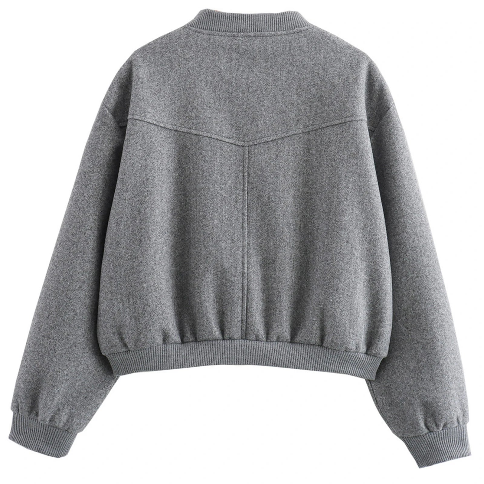 Women Jacket Cropped Bomber Jackets For Women Tweed Jacket Woman Fashion Long Sleeve New In Short Coats chamarras de mujer