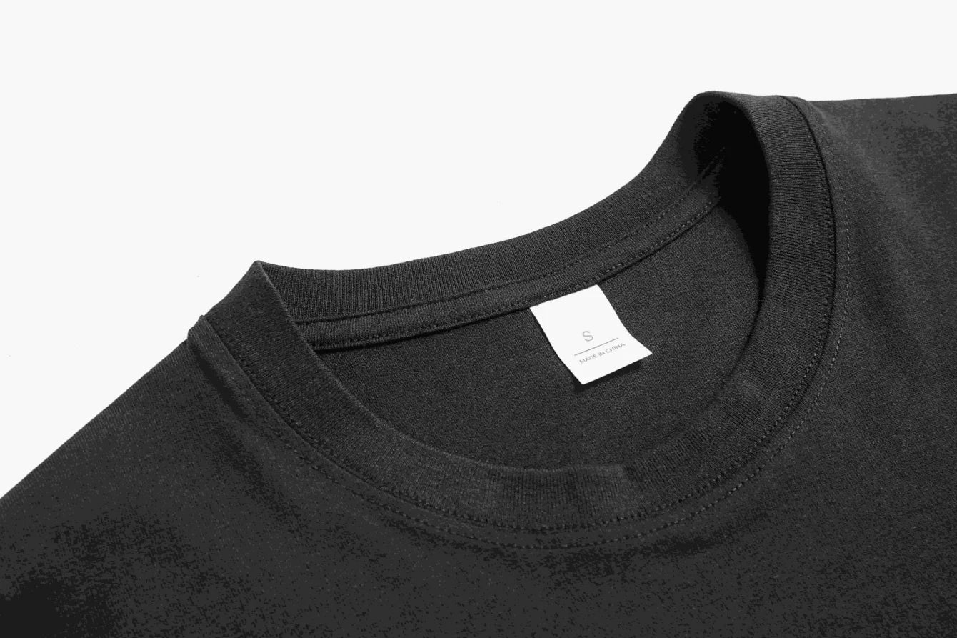 Men's T-Shirt Black Printed Pattern & Text ME High Quality Cotton 180g