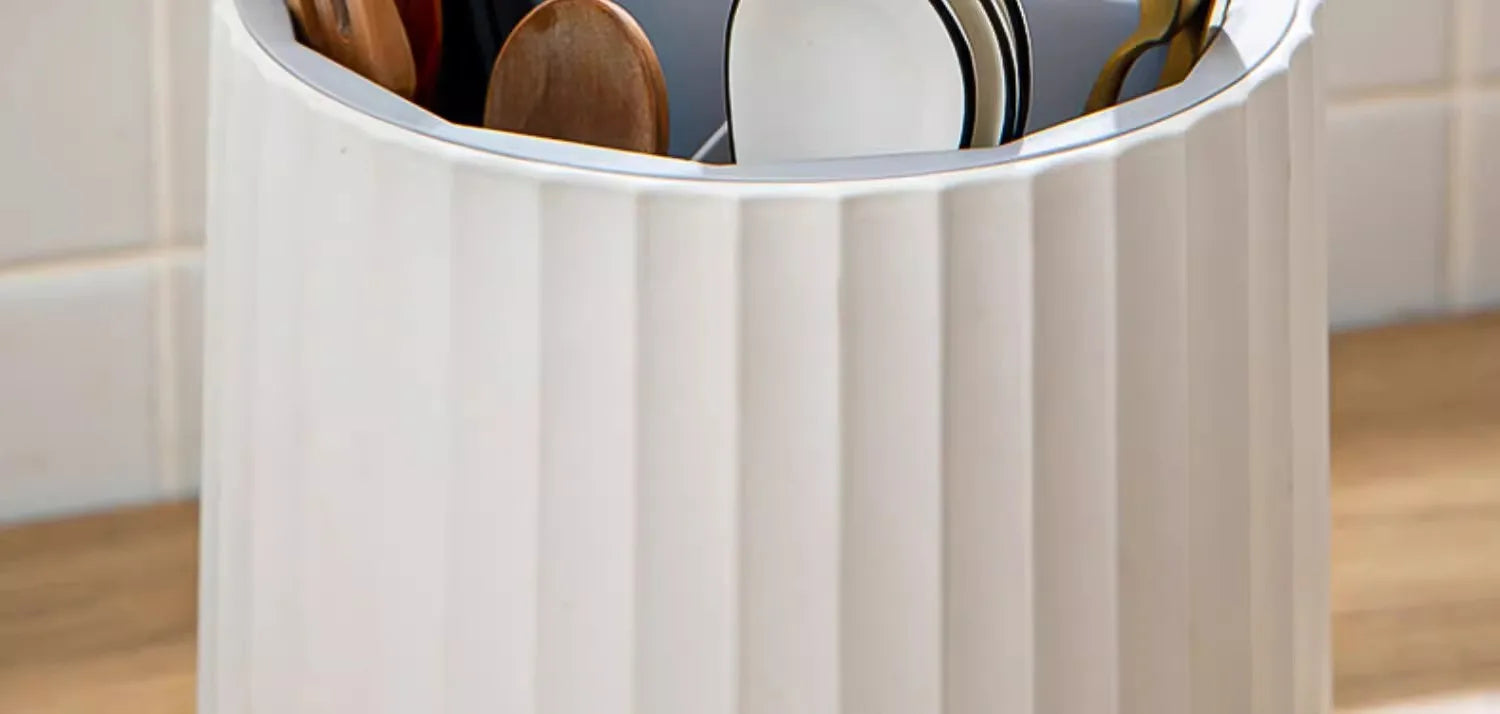 Kitchen Rotating Knife Frame Storage Rack Multi Functional Household Chopsticks Knives and Tableware Placement Rack