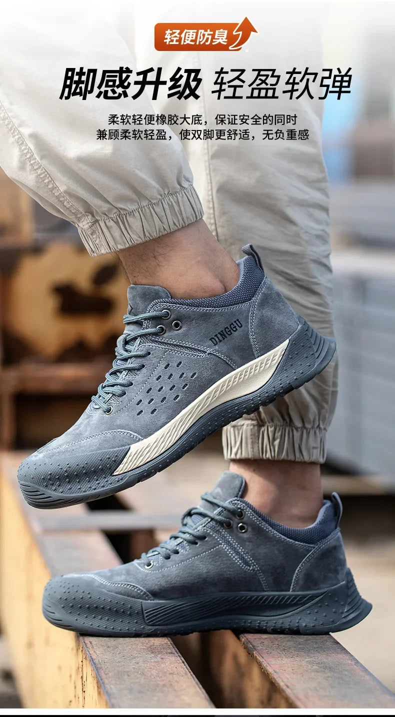 Anti-smash Indestructible Shoes Anti-puncture Safety Shoes Men Work Sneakers Steel Toe Protective Shoes Work Industrial