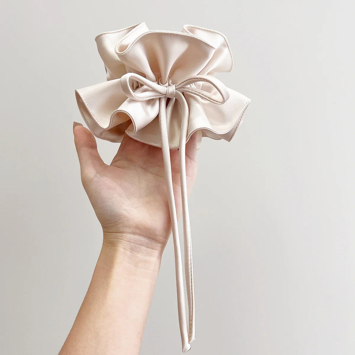 Bow Ribbon Hairbands Long Elastic Sweet Scrunchies Flowers Hair Tied Bands Head Rope Women Korean Girl Ponytail Hair Accessories