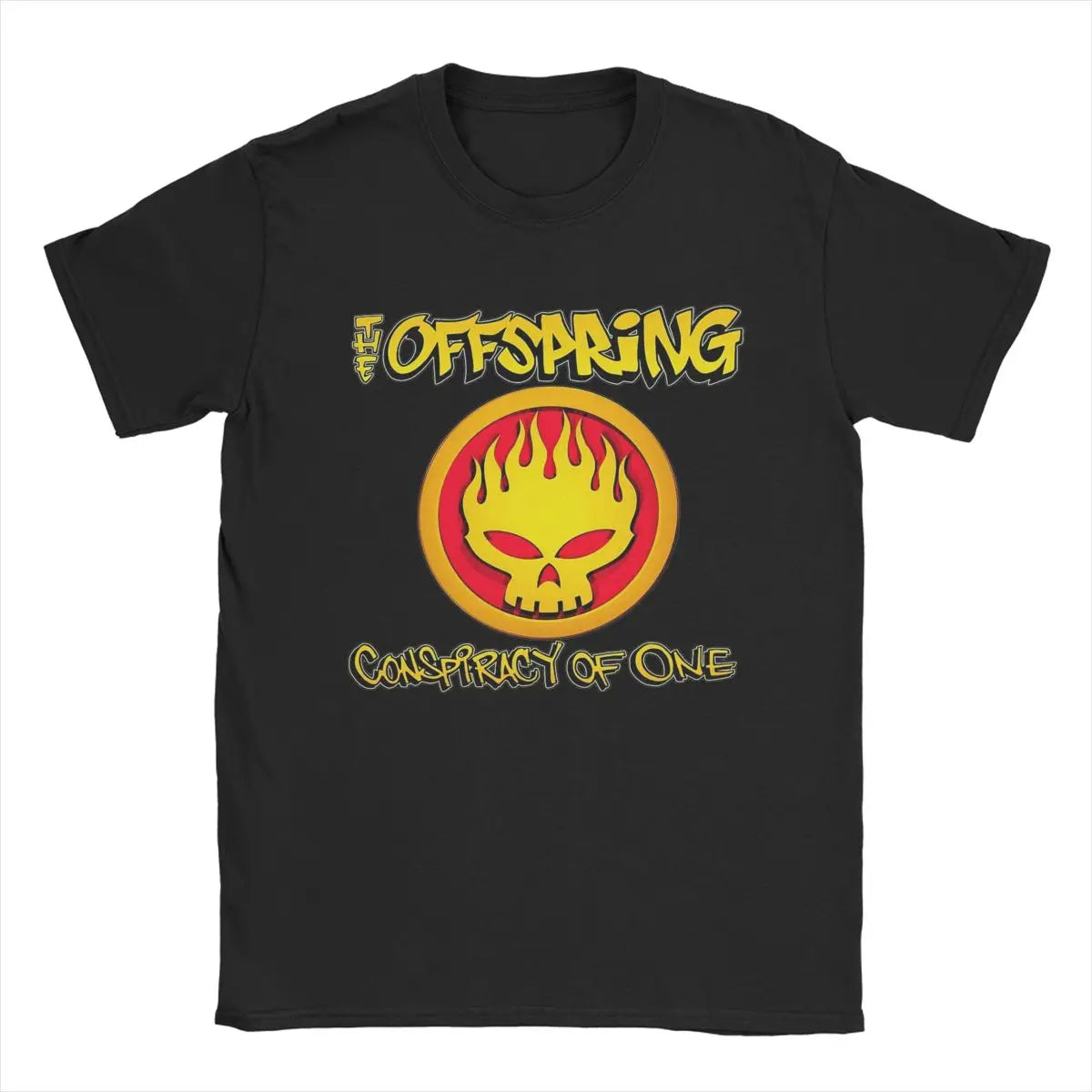 Men's T-Shirts The Offspring Novelty Pure Cotton Tee Shirt Short Sleeve T Shirts Crewneck Clothing Printing