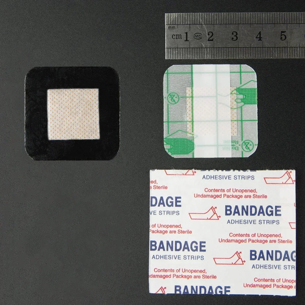 50PCS 38*38/72*19mm Transparent PU Waterproof Wound Plaster Band Aid Adhesive Bandage Protective Sticker Outdoor Home First Aid