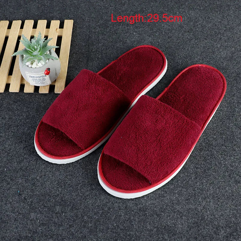 Women Indoor Slippers warm furry Home Slipper Winter Home shoes Women Men House Flat Closed Toe Slides for Bedroom Flip Flops