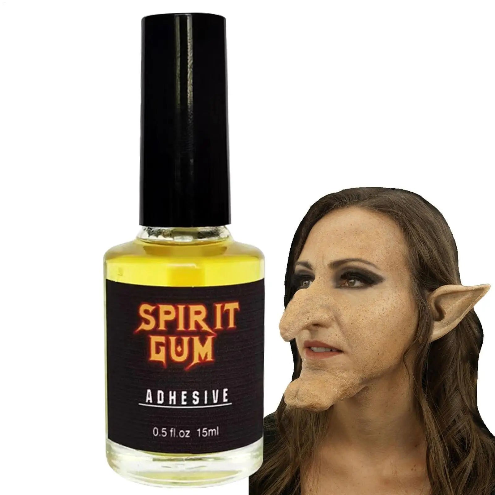 Halloween Makeup Glue Special Effect Makeup,Face Body Paint, Makeup Spirit Gum, English Version 15ml (transparent Bottle)