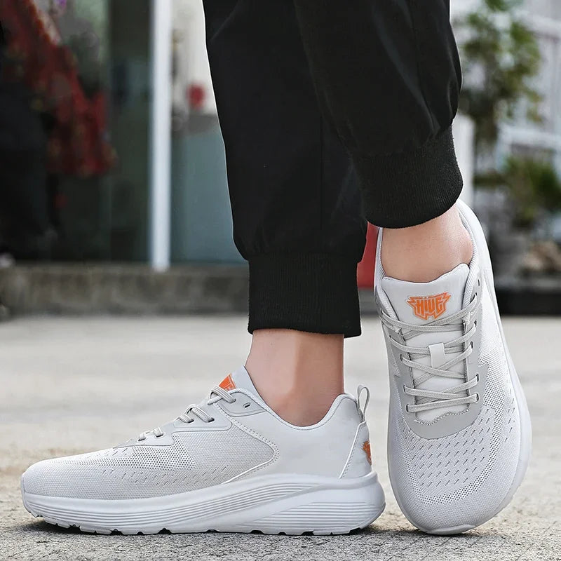 Shoes for Men Breathable Wear Resistant Athletic Training Sneakers White Sports Shoes Tennis Men's Running Walking Travel Shoes