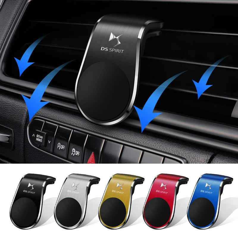 Car Magnetic L-shaped Car Dedicated GPS Phone Holder Emblem For DS SPIRIT DS3 DS4 DS4S DS5 5LS DS6 DS7 WILD RUBIS DIVINEDS