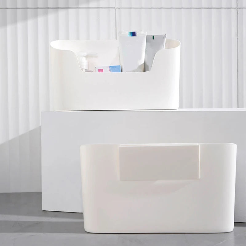 Kitchen Wall-mounted Adhesive Storage Rack Multifunctional Cabinet Door Storage Box Under Sink Drawer Shelf Bathroom Organizer