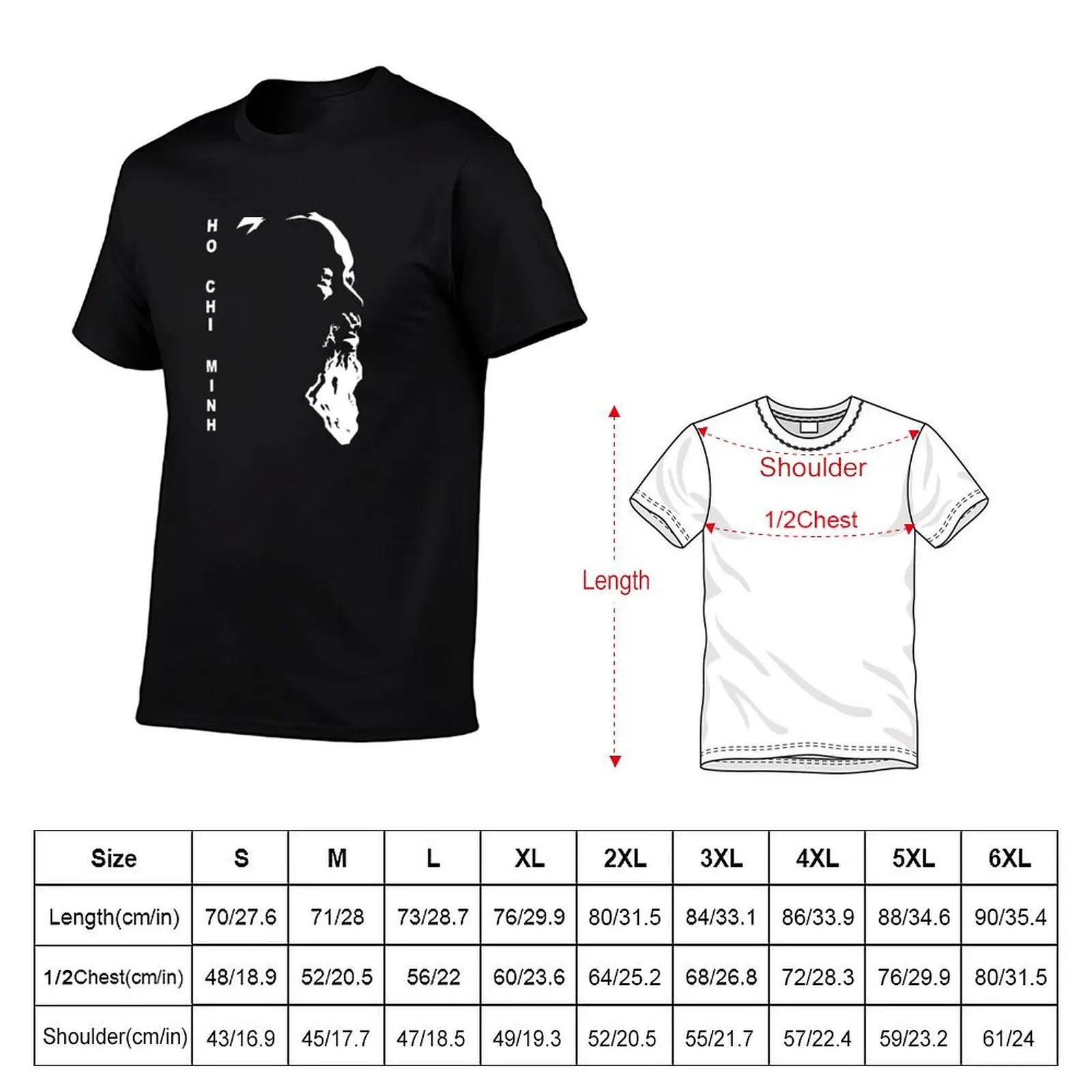 shirts man shirt Chi for graphic t man t quality t high funny T-Shirt Minh cotton quality Ho high shirts cotton T-Shirt