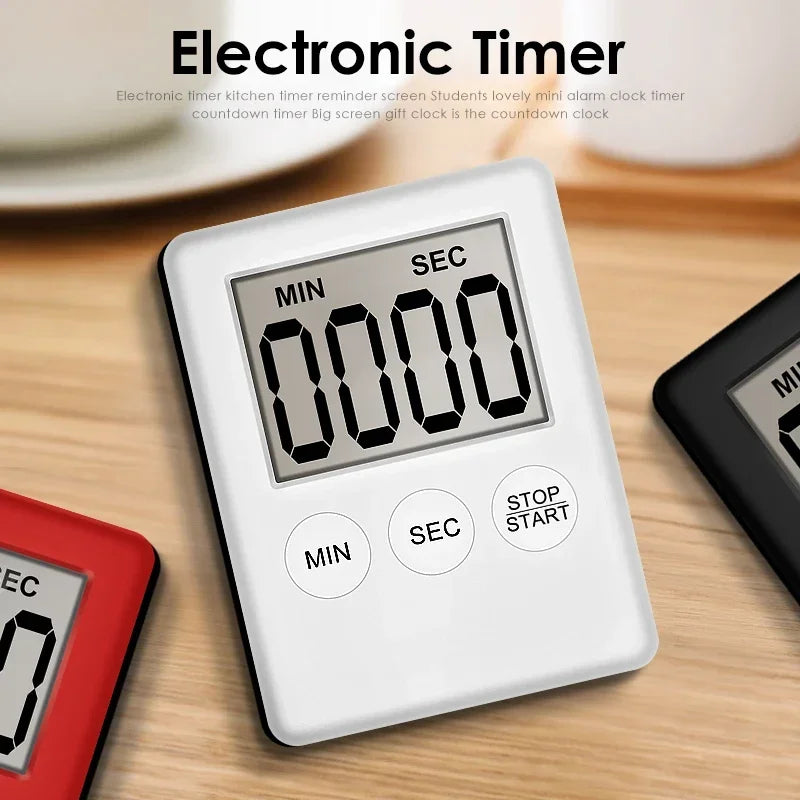Kitchen Gadget, Electronic LCD Digital Screen Cooking Timer, Count Up Countdown Clock, Alarm Sleep Stopwatch Clocks
