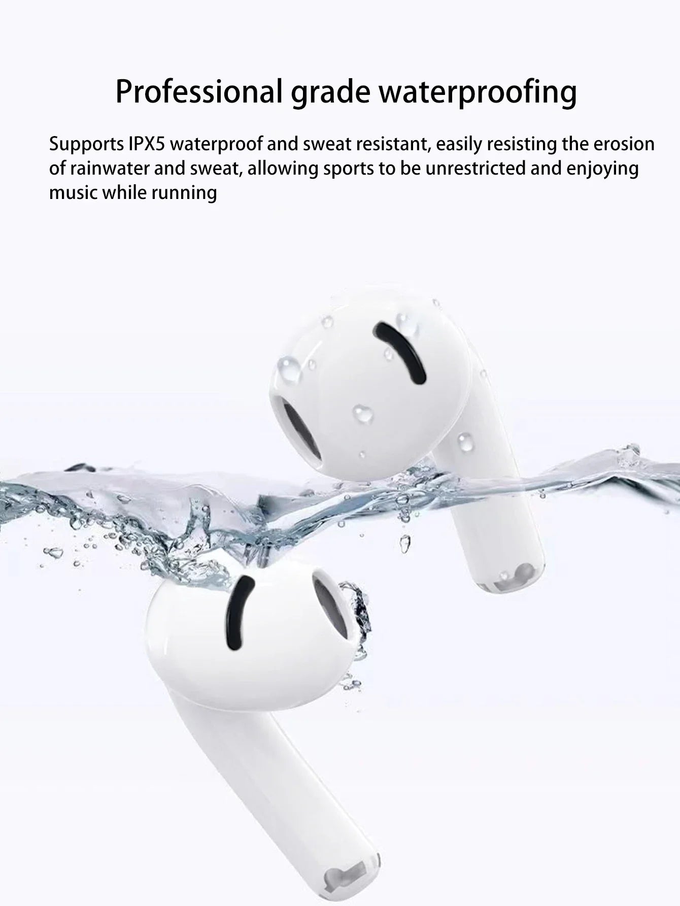 In-ear  wireless headphones, long battery life, two-ear touch noise reduction  wireless headphones, compatible with iphone