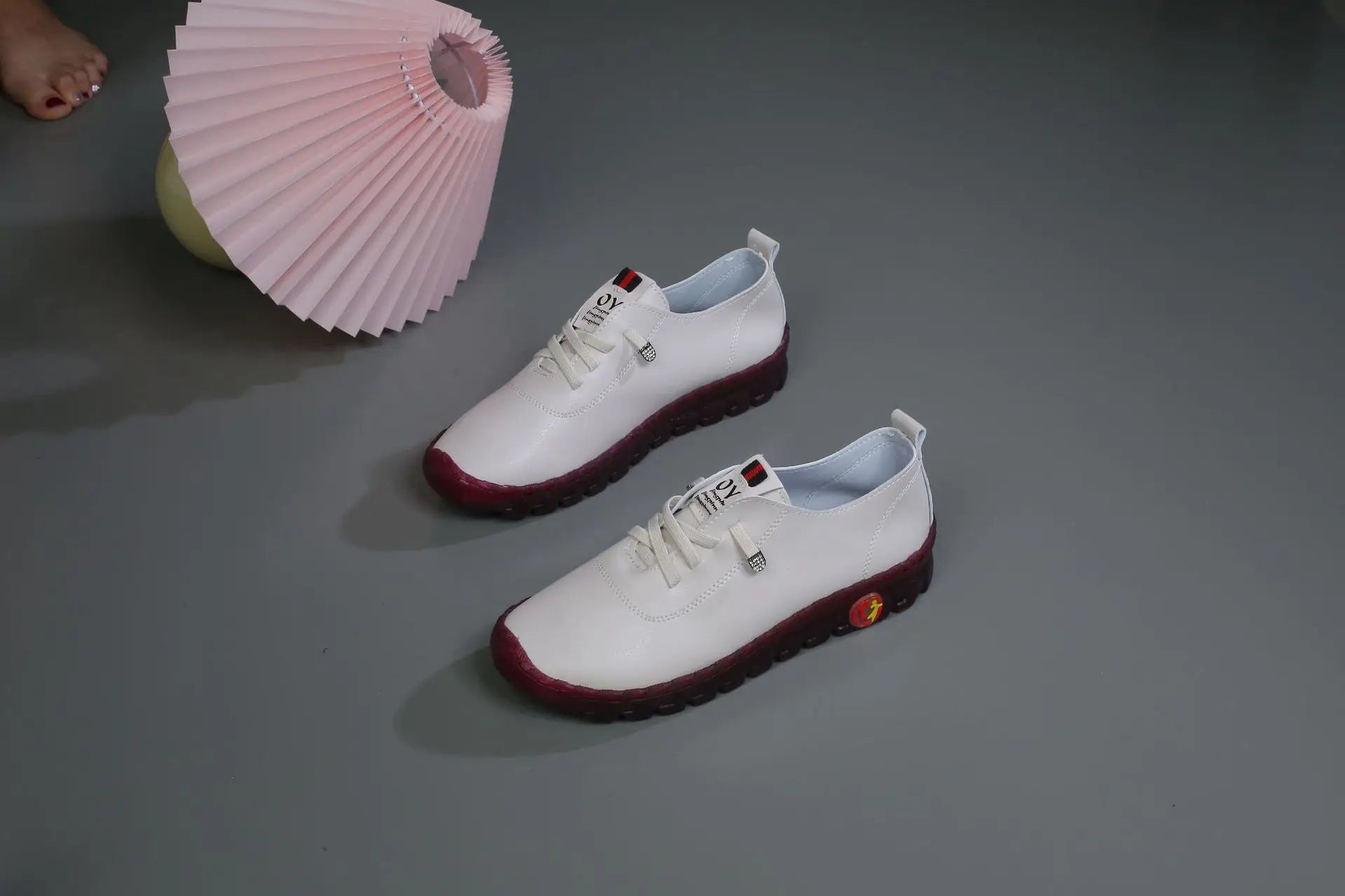 Spring Shockproof Orthopedic Shoes For Women Autumn Lace Up Flats Women's Loafers Ladies Comfort Moccasins Female Driver Shoes