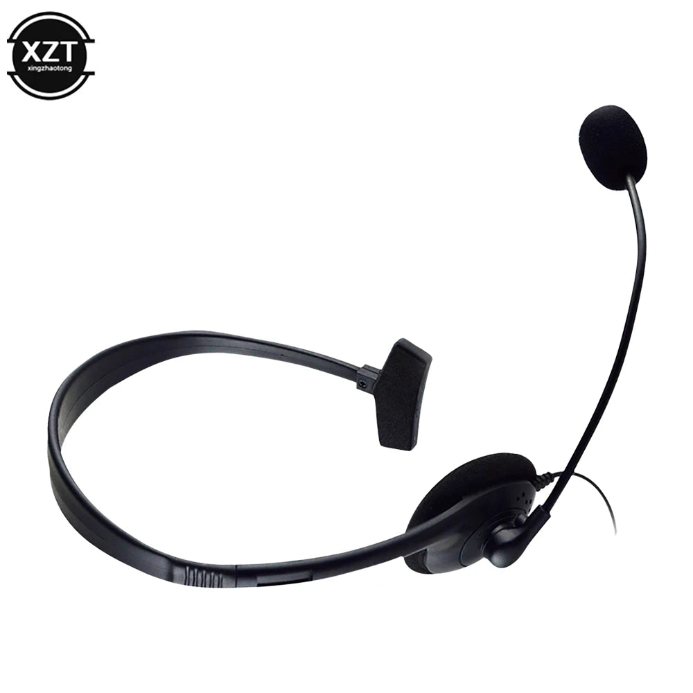 Operator Headphones Head-mounted With Noise Canceling Microphone One-ear Telephone Clear Call Headphones Single-Sided Headset
