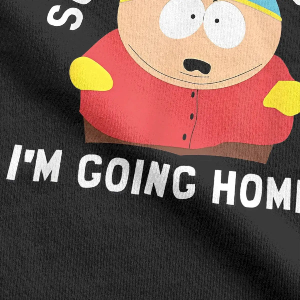 Men Souths Parks Cartman Screw You Guys T Shirts Funny Cartoon Cute Comic Pure Cotton Casual Short Sleeve O Neck Tee T-Shirts