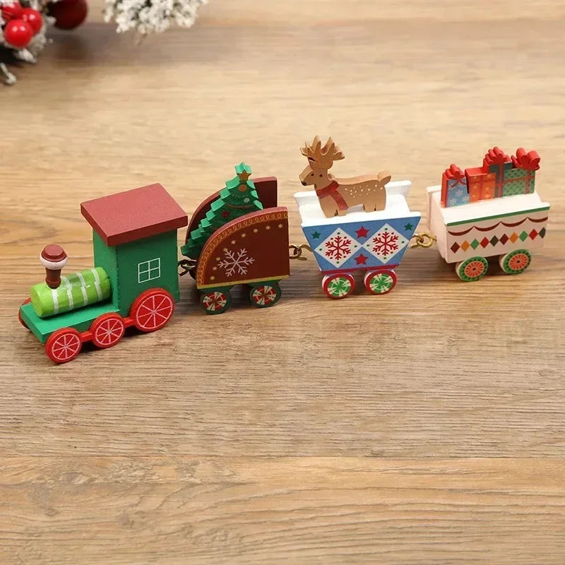 Christmas Train Merry Christmas Decorations Home Decor 2024 Cristmas Ornament Xmas Noel Gifts Happy New Year 2025