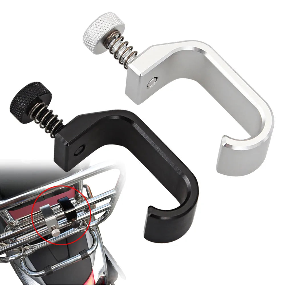 Motorcycle Decor Accessories Frame Hook Crotchet Grip For Vespa Model GTS LX LXV Sprint Primavera 50 125 250 300 GTS Aluminum