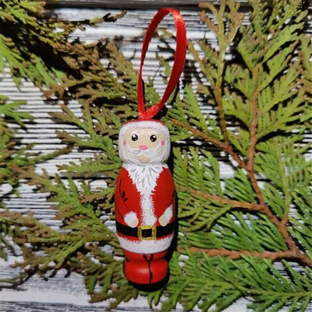 Christmas Novel DIY Holiday Hanging Christmas Tree Decoration Funny Santa Ornament Party Decors