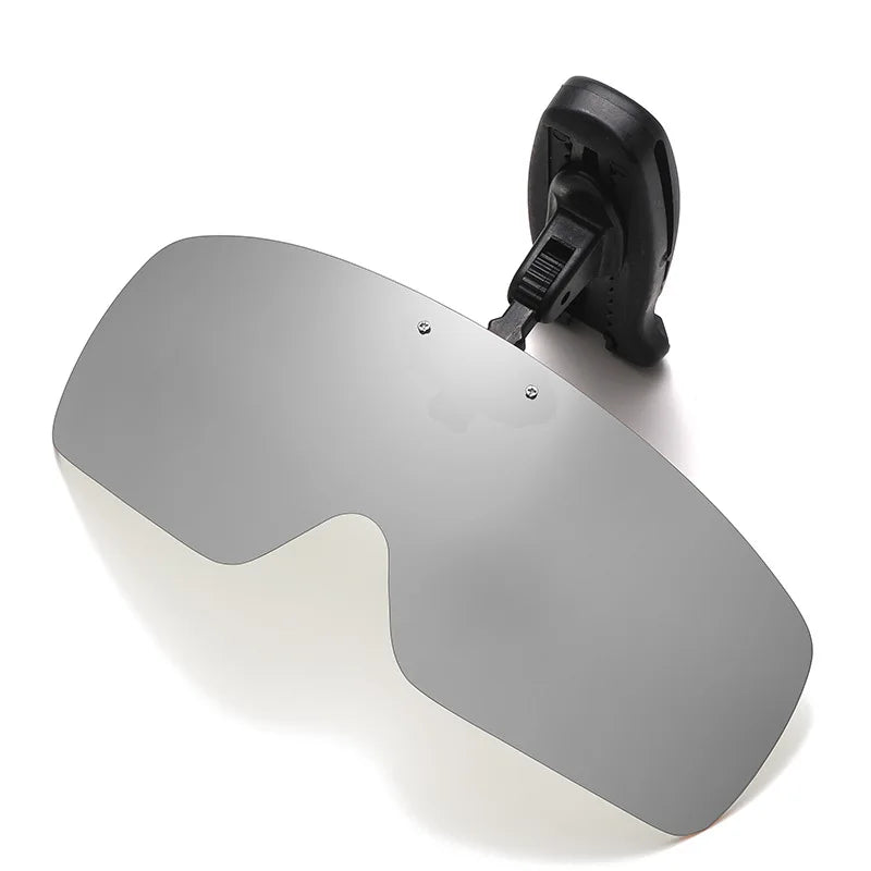 SU01 Fishing Sunglasses with Cap Clip Anti-UV Polarized Wine, Yellow, Gray, Black, Dark Green Coffee especially for Wore Glasses