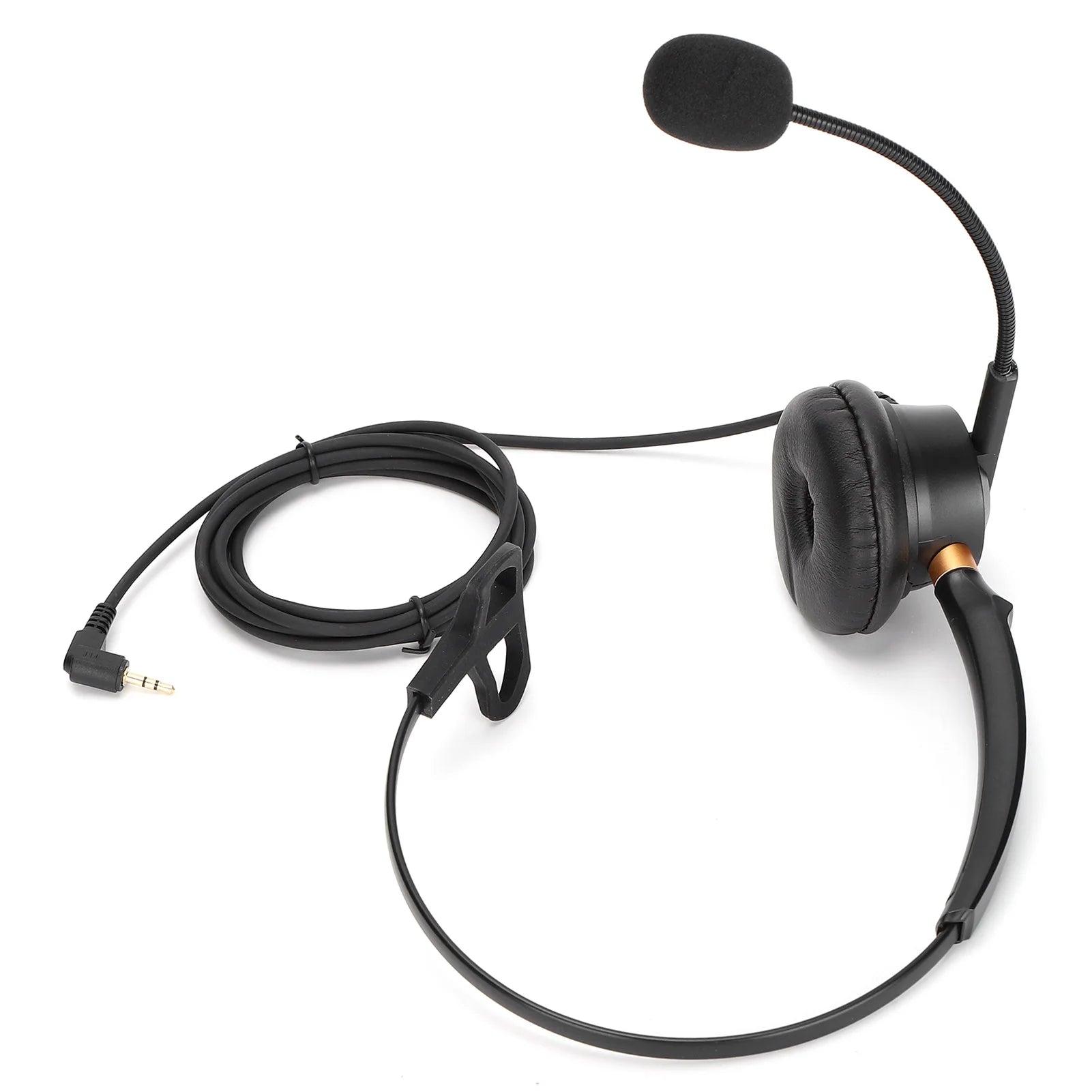 H600‑2.5 Telephone Headset 2.5mm Single Ear Customer Service Headphone with Noise Reduction Microphone 2.5mm Telephone Headset