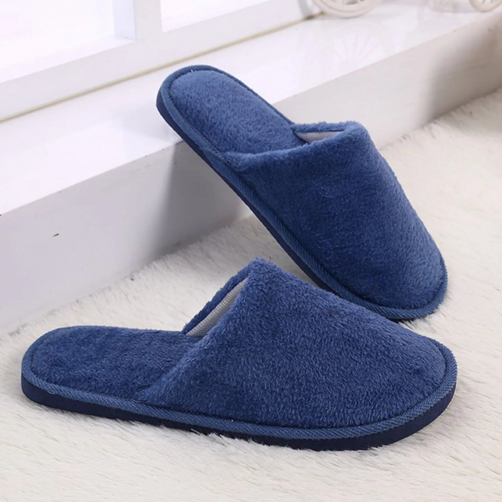 ‌Winter Indoor Slippers NonSlip House Shoes Warm Cotton Slippers Cozy Home Footwear Soft Sole Slippers Wood Floor Friendly