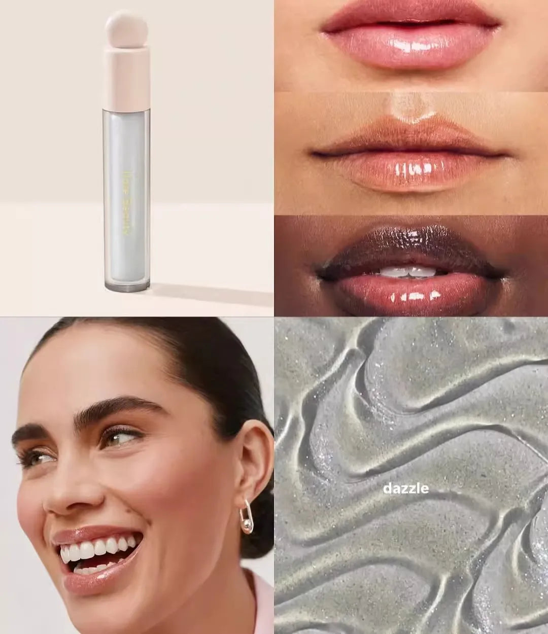 Rare Beauty Positive Light Luminizing Lip Gloss Makeup Shine Glitter Like Sheer Gloss Hydrating Makeup Lipstick Lip Balm Oil ﻿