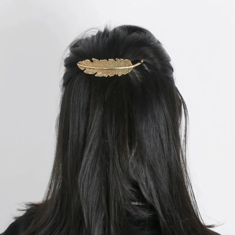 Fashion Gold Hairpin Women Girl Hair Clip Pin Barrette Clasp Accessories for Hair Buckle Women Girls Hairclip Headdress Headwear